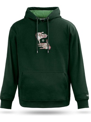 Tarrzzcom On My Vision Göz Temalı Tasarım Kapüşonlu Sweatshirt