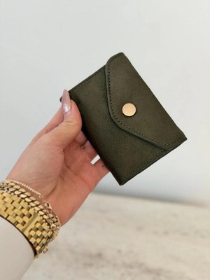 Laletto Bags Süet Akardiyon Çıt Çıt Kapamalı Kartlık
