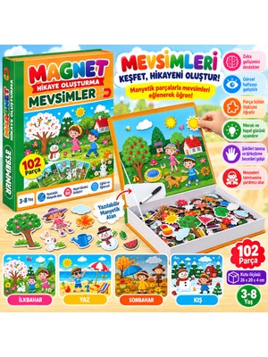 1505 Magnet Hikaye Oluşturma - Mevsimler / +3 Yaş