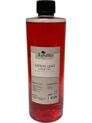 Kandillo Kırmızı Kandil Yağı Kokusuz Dumansız Iç Mekan 400 ml Gaz Lambası Yakıtı 400 ml