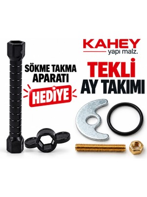 Kahey Batarya Tekli Ay Takımı Krom Pirinç Malzemeden Aç-Kapa Özellikli Pratik Kullanım