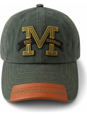 Feemels Eskitme Nakışlı Vintage Görünümlü Kot Şapka - Unisex Günlük Baseball Cap