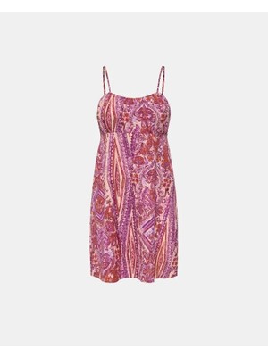 Only Onlnova Lıfe Vıs Alexıs Dress Wvn Fuşya Kadın Elbise 15342698