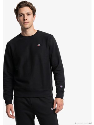 Champion Crewneck Erkek Siyah SWEATSHIRT.KK001