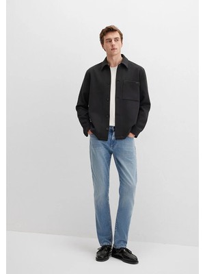 Mavi Marcus Mid Sky Mavi Black Denim Erkek Kot Pantolon M0035189346