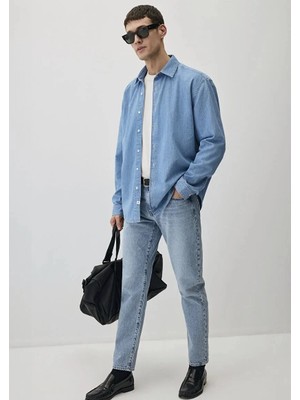 Mavi London Lt Premium Blue Denim Erkek Kot Pantolon M0010172-89642