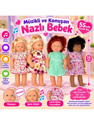 8970 Müzikli ve Konuşan Nazlı Bebek Adet Fiyatıdır