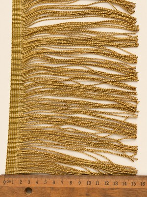 Gold Simli Yüksek Kalite 10 cm  Saçak, Püskül, Aksesuar | 5metre