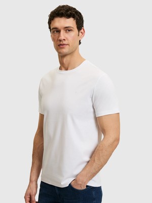 Cacharel Beyaz Slim Fit Basic Tişört