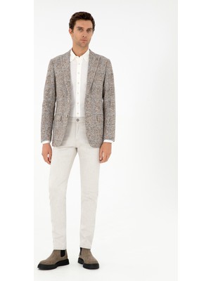 Cacharel Bej Slim Fit Jean Pantolon