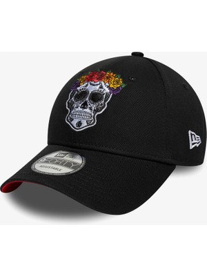 New Era Skull 9forty   Blk Unisex Siyah Şapka.-