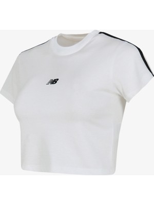 New Balance Nb Lifestyle Women T-Shirt Kadın Beyaz T-SHIRT.100