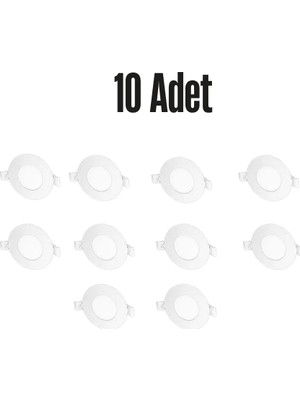 Cata CT-5145SLIM PANEL 10 adet slim spot - 6 W - Günışığı
