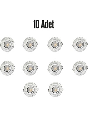 Cata CT- 6639 İPEK cam spot ampülsüz led efekli 10 adet