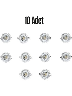 Cata CT-6594 SÜMBÜL cam spot ampülsüz led efekli 10 adet