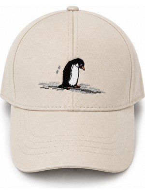 Feemels Penguen Nakışlı Unisex Şapka – Ayarlanabilir Baseball Cap
