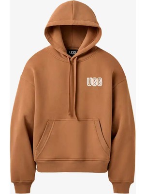 Ugg Logo Hoodie Kadın Kahverengi Sweatshirt.che