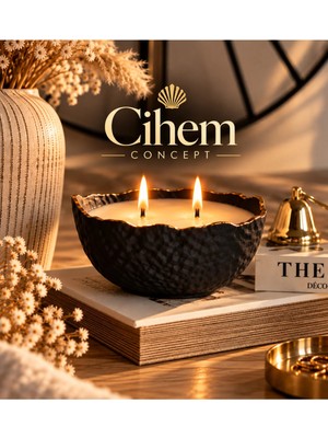Cihem Butik Black De Lujo - Vanilya Kokulu Mum Kasesi (Tekli)