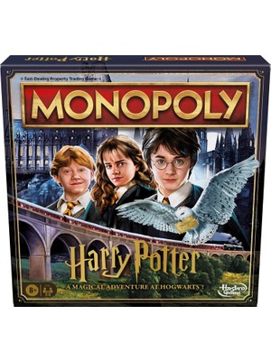 Gaming Monopoly Harry Potter Sürümü Masa Oyunu | Hogwarts'ta Büyülü Bir Macera | 8 Yaş ve Üzeri | 2 Ila 6 Oyuncu | Aile Oyunları | Çocuklar ve Yetişkinler Için Hediyeler