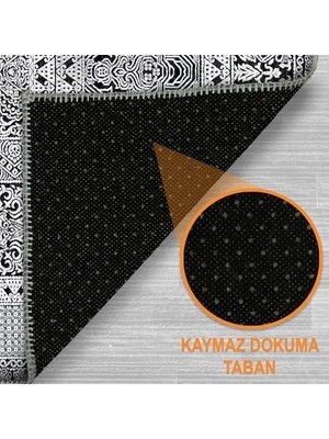 Mabelme Store Prime Konsa Şönil Kaymaz Doğal Pamuk Tabanlı Yıkanabilir Antibakteriyel Çevre Dostu Salon Halısı 160X230