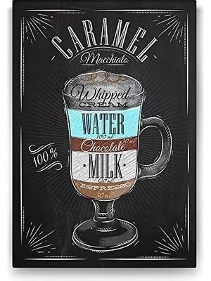 Mabelme Store Prime Karamelli Macchiato Tarifi Tablosu - 50X75CM