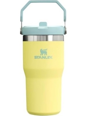 Mabelme Store Prime Buz Akışı Go 600ML/20OZ Flip Straw Wtr Btl Pomelo