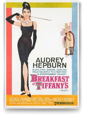 Mabelme Store Prime Audrey Hepburn - Breakfast Tablosu - 40X60CM