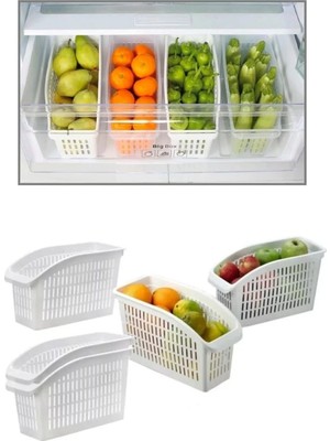Happy Trend Buzdolabı Içi Düzenleyici Dolap Içi Düzenleyici Organizer 4'lü