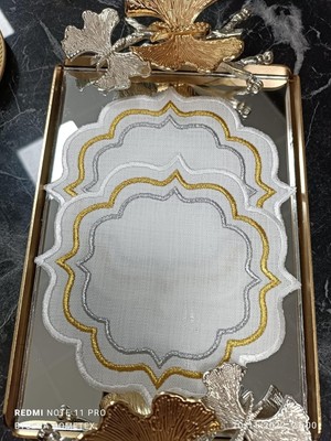 Mabelme Store Prime Lasetu Home, Gold Gümüş Kokteyl Peçete