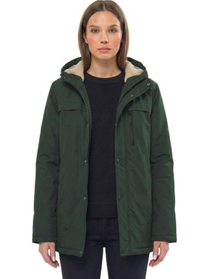 Happy Trend Parka Kışlık – Kürklü Iç Astarlı Parka Mont, Rüzgar Geçirmez & Su Geçirmez, Kapüşonlu, Fermuarlı, Cepli, Günlük Kullanım