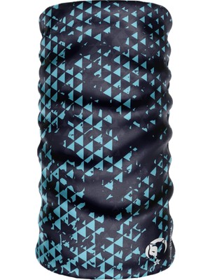 Happy Trend Dijital Desing Seamless +Uv Mavi Renkli Desenli Boyunluk Bandana Buff Saç Bandı Maske Balaklava Toka