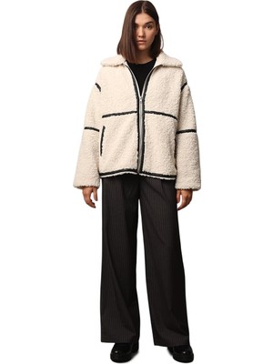 Happy Trend Onlparıs Teddy Jacket Lıfe Otw cc Mont Ceket Kadın