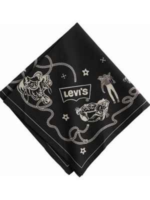 Happy Trend Pamuk Bandana Fular, Tek Ebat, 004D700000, Siyah, Kadın