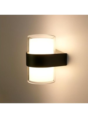 Mabelme Store Prime LED Duvar Aplik 12W IP54 – Günışığı 3200K, 1170 Lümen, Su Geçirmez Iç ve Dış Mekan Aydınlatma, Bahçe Balkon Teras Ev Koridor Için