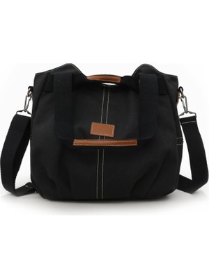 Happy Trend Vintage 3212 Demeter Kadın Omuz El Günlük Tote CEPLI%100 Pamuk Kanvas Çapraz Çanta