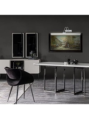Mabelme Store Prime Pona 50 cm Ledli Krom Aplik 9W