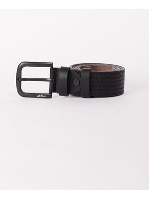 Happy Trend / Altınyıldız Classics Casual Suni Deri Kemer, Renk Siyah, Beden 125