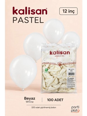 Kalisan Pastel 12 İnç 100’lü Lateks Balon