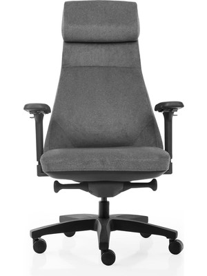 Happy Trend Konak Business Çalışma Koltuğu Large Kumaş Gri