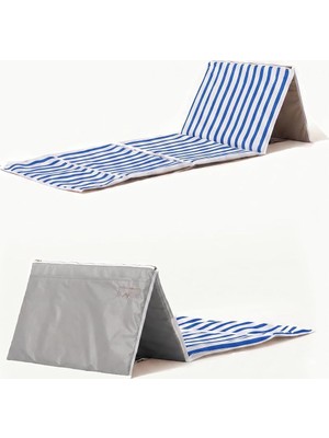 Happy Trend Sırt Destekli Oturma Dinlenme Minderi Şezlong Kamp Sandalyesi Alternatifi Su Geçirmez Polyester