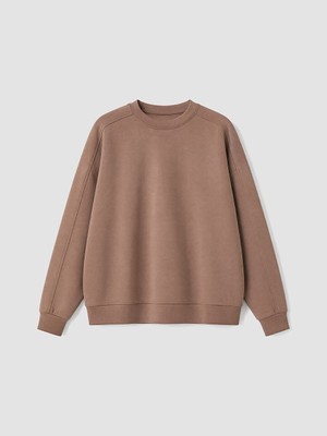 LC Waikiki Lcw Vision Kahverengi Soft Touch Oversize Kadın Sweatshirt