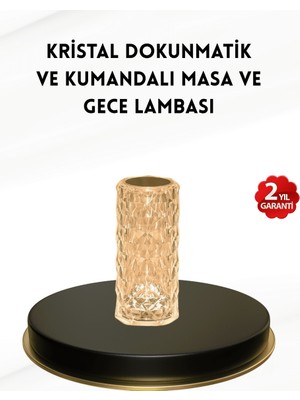 Str Store Kristal Tasarımlı Rgb LED Gece Lambası – Kumandalı, Renk Değiştiren Dekoratif Işık