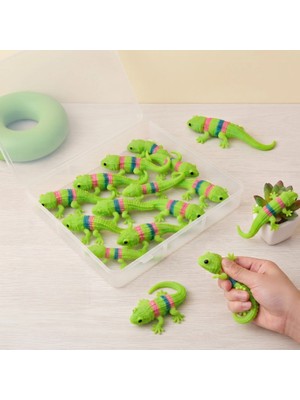Ttt Kertenkele Tasarımlı Squishy - 12'li Paket - Yumuşak Oyuncak