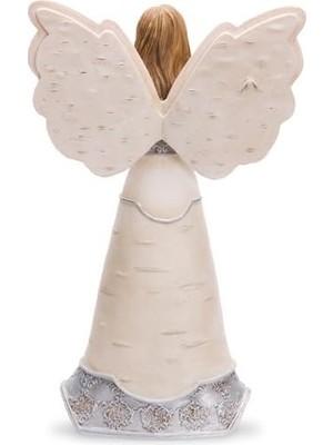 Mabelme Store Prime Pavilion 82328 Melek Figürü, Kelebek Tutan, 20,3 Cm, Beyaz