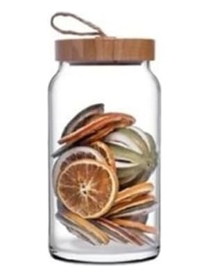Mabelme Store Prime Bamboo Kapaklı Kavanoz 1130CC 4 Adet 43593