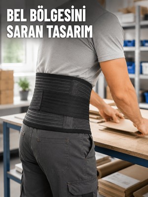 Str Store Çalışma Korsesi Güçlendirilmiş Elastik Bantlı Ayarlanabilir Bel Desteği