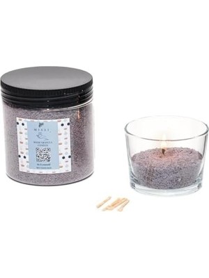 Mabelme Store Prime Oud Vanilya Kokulu Yaratıcı Inci Tozu Mum (30 Adet Fitil ile BIRLIKTE)-250 gr