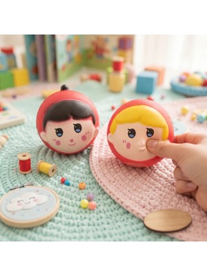 Ttt Kırmızı Başlıklı Kız Tasarımlı Squishy - 12'li Paket - Karışık Model - Yumuşak Oyuncak