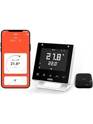 Happy Trend Akıllı Oda Termostatı V5, Wi-Fi Kablosuz Kombi ve Klima Kontrolü, Beyaz