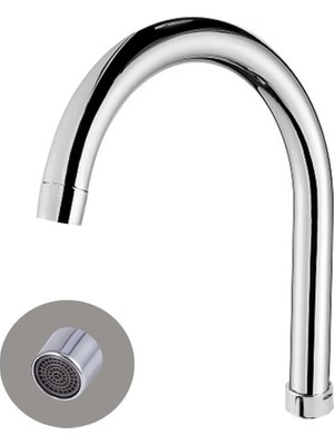 Royaleks Mix Delta Su Tasarruflu Paslanmaz Lavabo Batarya Borusu
